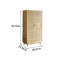 Armoire de rangement en bois et rotin