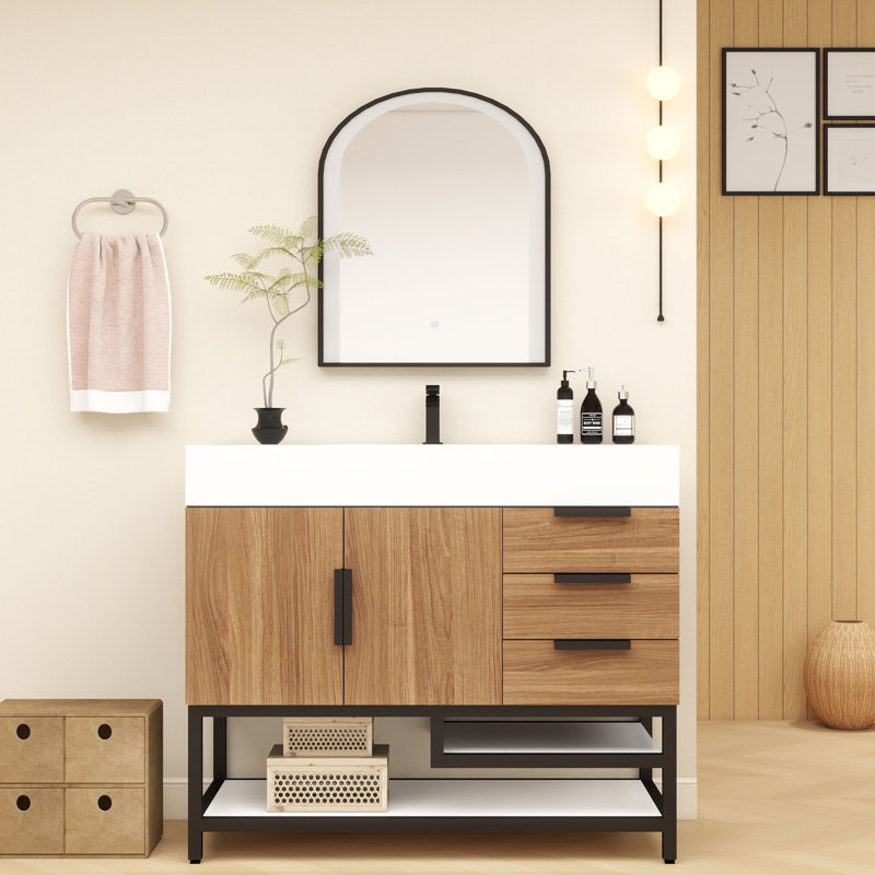 42'' W Single Bathroom Vanity Set, Wood