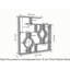 Bibliothèque géométrique H 52,7 "x l 52,7" Swenson-1318370645