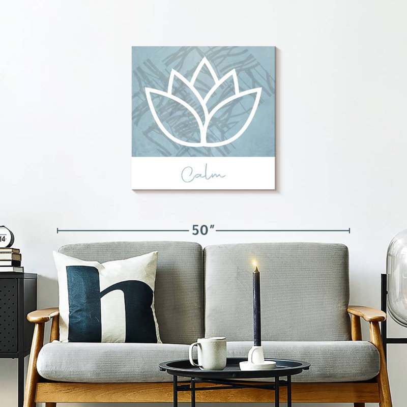 Calm Lotus, 24" H x 24" W