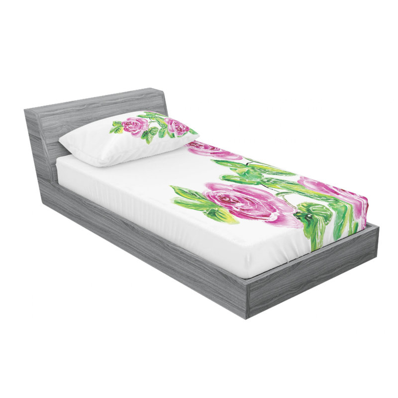 Microfiber Sheet Set, Twin Sheet Set with Fitted Sheet