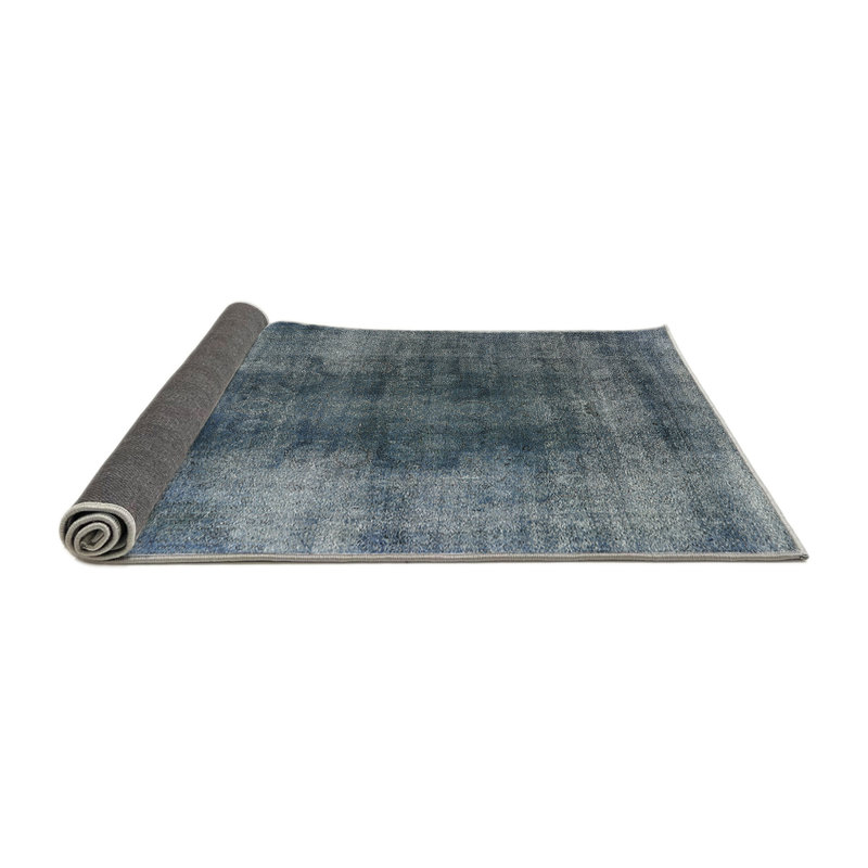 Tapis bleu marine / gris Feodor, Rond 7 pi