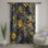 Rideaux et voilages à motif floral jaune et jaune à motif floral - 1 panneau