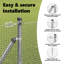 Vidaxl Welded Wire Fence With 7 Spike Posts Steel-114858129-114858144