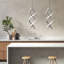 1 - Light Grey LED Unique/Statement Pendant