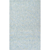 Global Recycled Standard Bubbles Hand-Woven Textural Loop Pile Recycled Rug Lagoon Blue