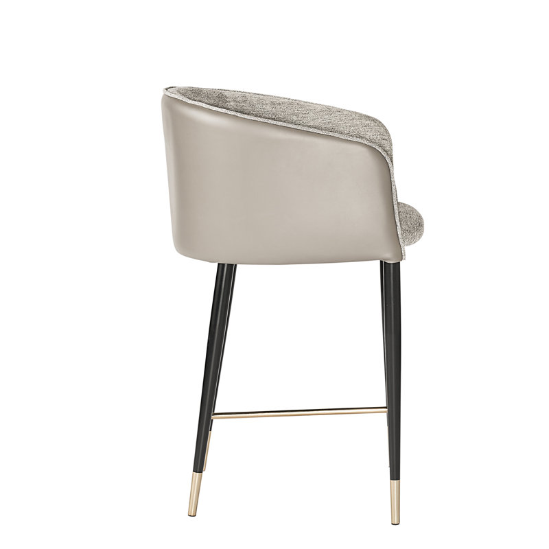 Upholstered Bar Stool, Burgundy, Counter Stool (26" Seat Height)