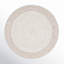 Aria Geometric Hand-Woven Wool/Cotton Beige/Ivory Area Rug-889050763