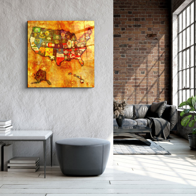 Superbe peinture décorative en verre trempé de 19,7 po x 19,7 po | 100% verre trempé, épaisseur: 0,16 pouce | Impression UV pour des couleurs éclatantes | Parfait pour la décoration intérieure, le salon ou le bureau