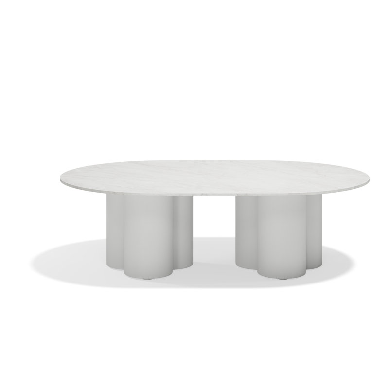 Table basse Mel, Blanc pierre
