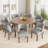 Upholstered Solid Wood Dining Side Chair-1023225745