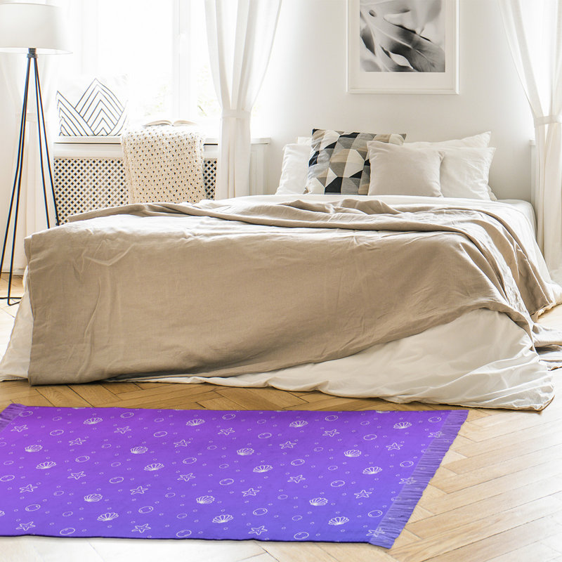 Tapis mauve à motif de coquillages Mcguigan, Non