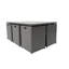 Awaiz 10 - Person Patio Dining Set Umbrella Hole Included Rectangular Table with Cushions Included