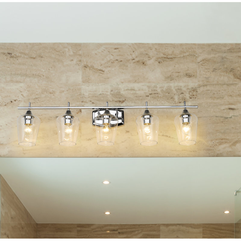 Dahlya 5 - Light Dimmable Vanity Light, Chrome