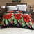 Rouge / noir / vert floral est en rupture de stock