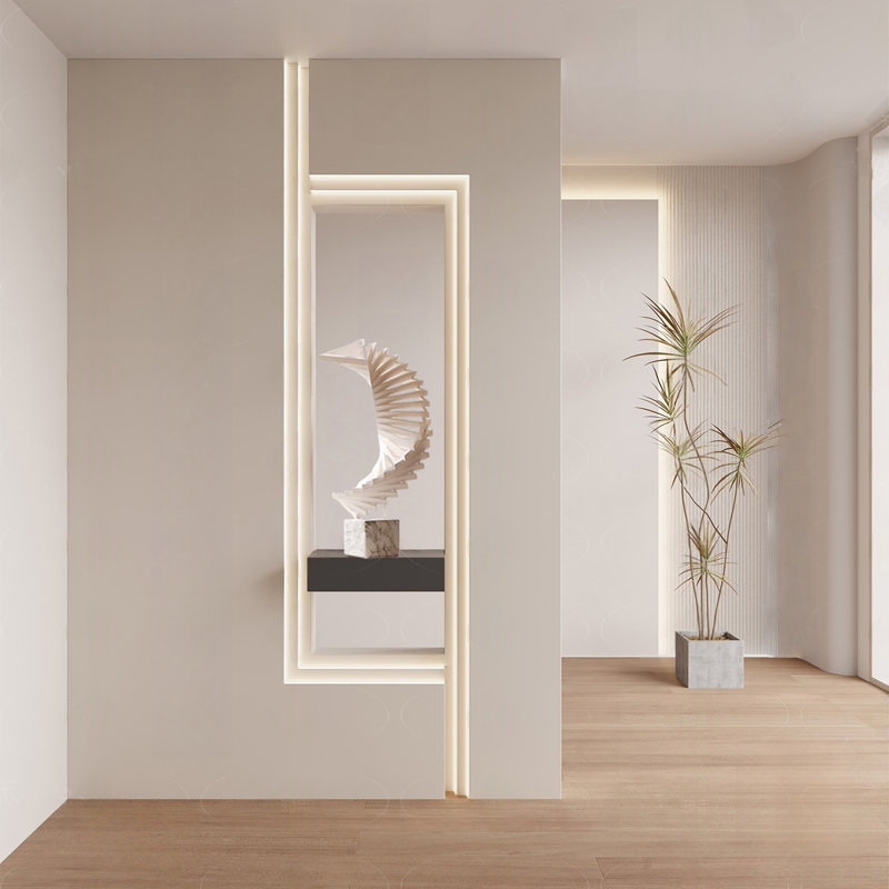 Objets décoratifs modernes et minimalistes de luxe en métal
