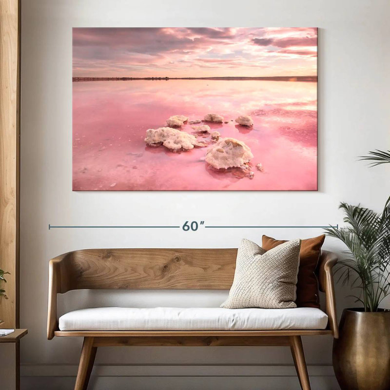Alvord Torrevieja, lac rose, H 34 po x l 51 po