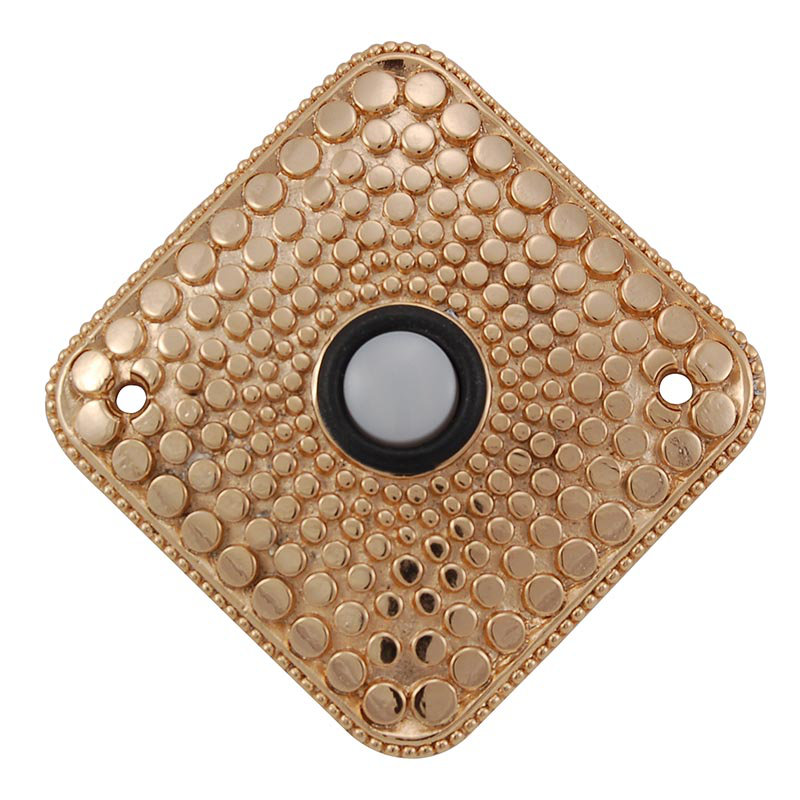 Tiziano Push Button Doorbell, Polished Gold