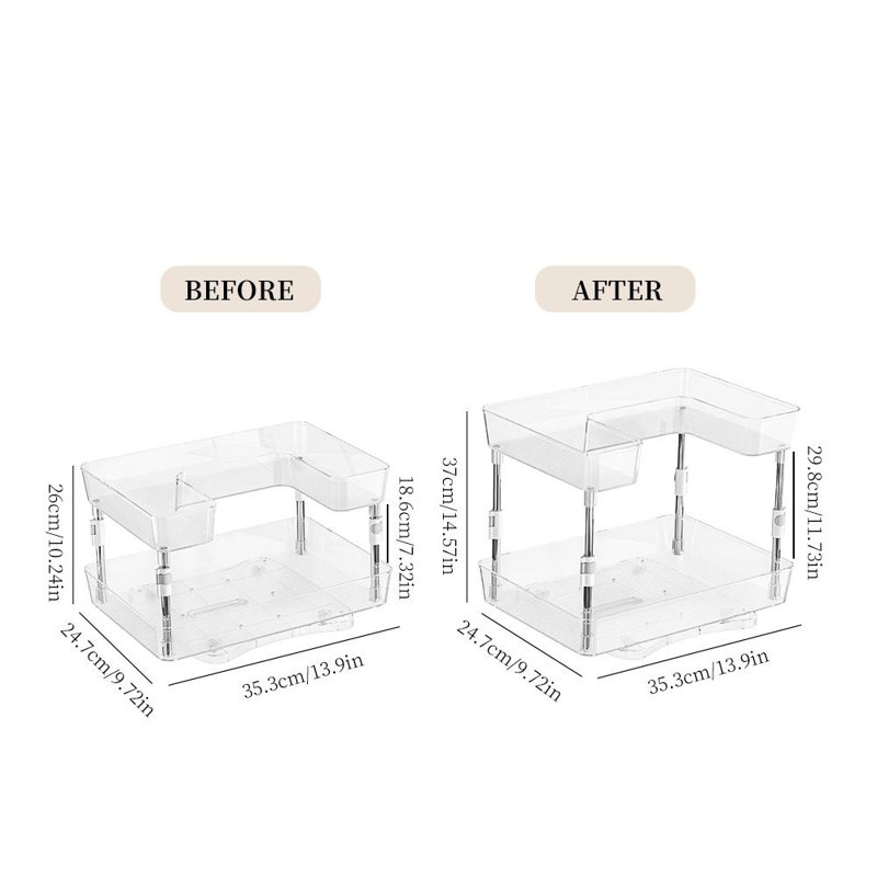 Plastic Makeup Organiser