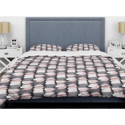 Ensemble de housse de couette en forme de style mid-century paint