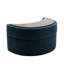 Upholstered Swivel Lounge Armchair With Storage Ottoman(Set of 2)-490713744