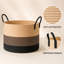 Large Cotton Rope Laundry Basket with Handles for Blankets, Toys and Clothes-1778808191