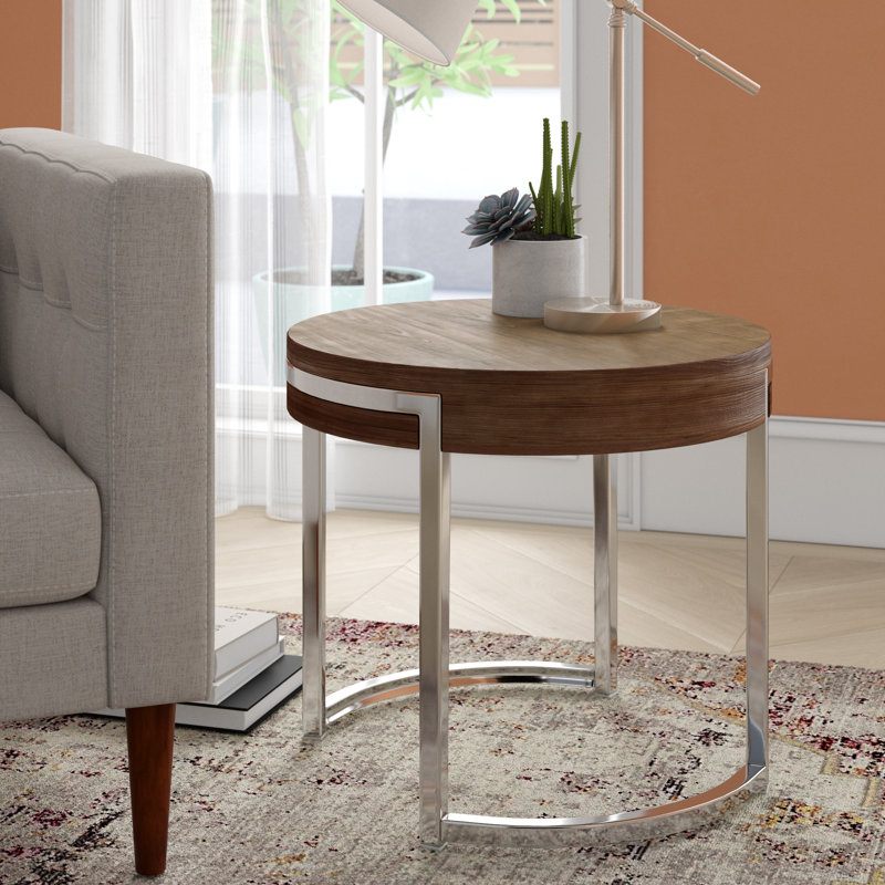 Table de bout Chinmayi, Noyer