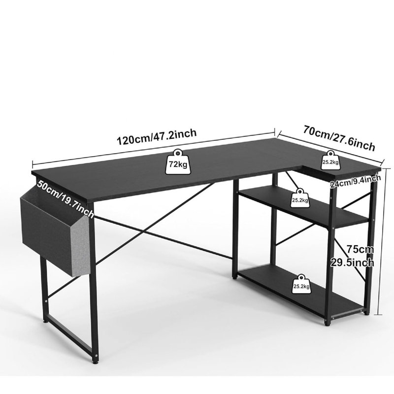 MDF Steel Computer Desk