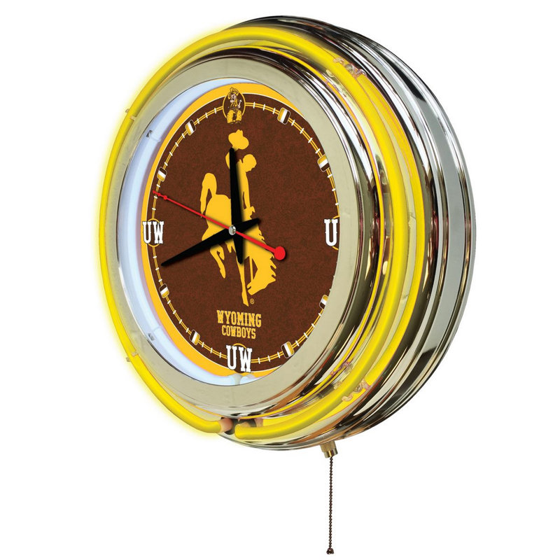Horloge murale 15 po NCAA, Wyoming
