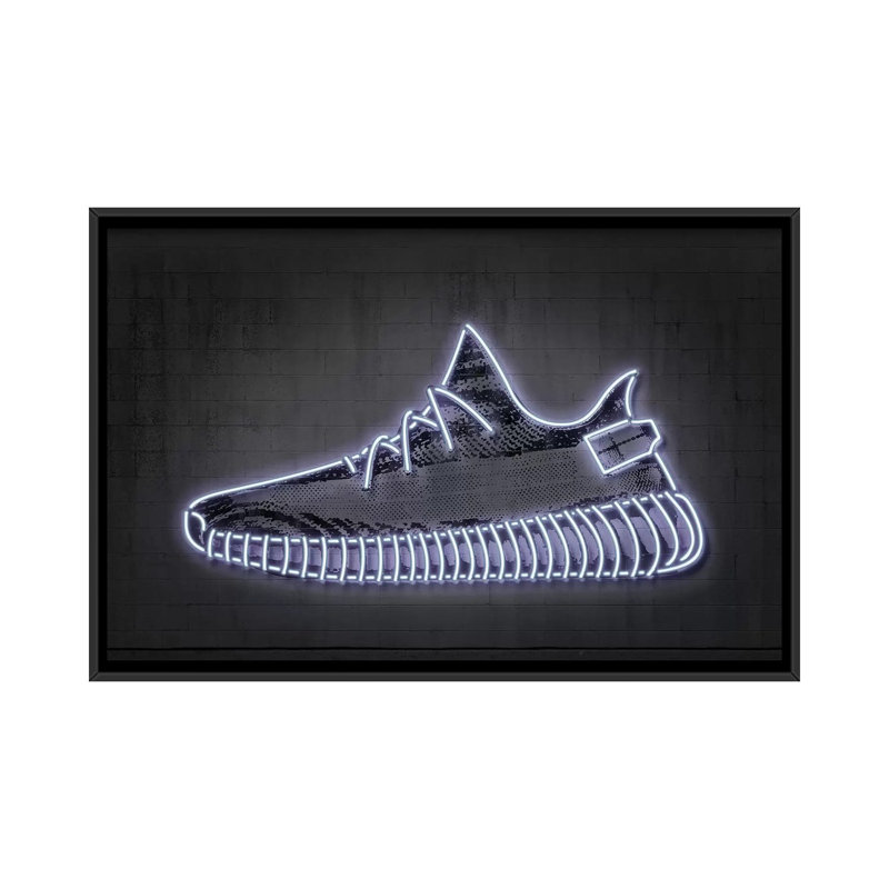 « Sneaker Y » par octave Mielu-impression d’art graphique, Pas de tapis, H 18 po x l 26 po x P 1,5 po, Toile avec cadre noir
