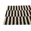Tapis noir et blanc Ivey