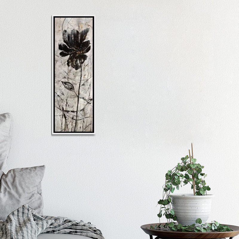 "Shadow Sway II" par Julian Spencer, reproduction d’art panoramique, H 48 po x l 16 po x P 1,5 po, Toile blanche encadrée