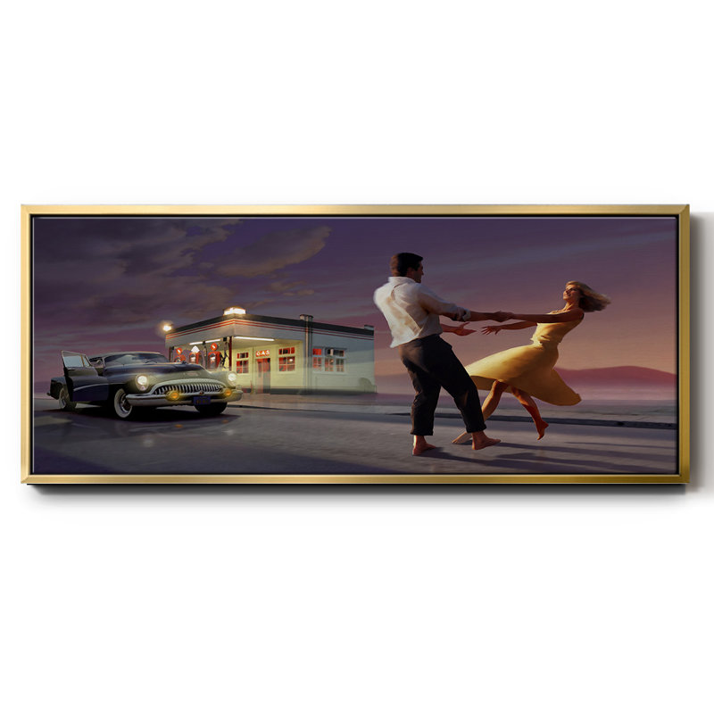 Night Dance - toile encadrée, H 12 po x l 30 po