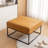 Cattibrie Leather Upholstered Square Ottoman-1863847705