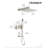 Crozet Pressure Balance 12-Inch Tub and Shower Faucet with Rain Shower Head, Hand Shower and Tub Spout -87938750