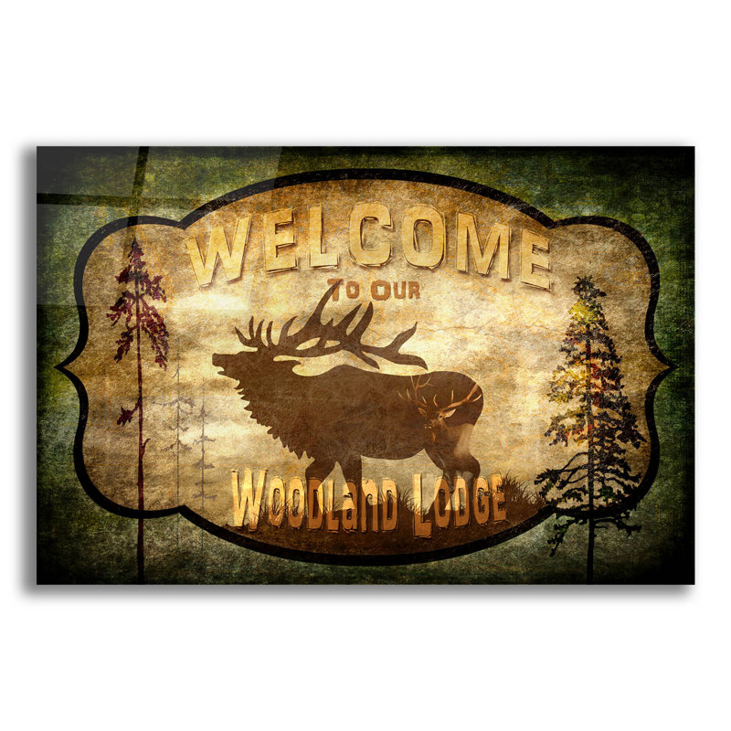 «Welcome Lodge Elk» par Lightbox Journal, H 16 po x l 24 po x P 0,2 po