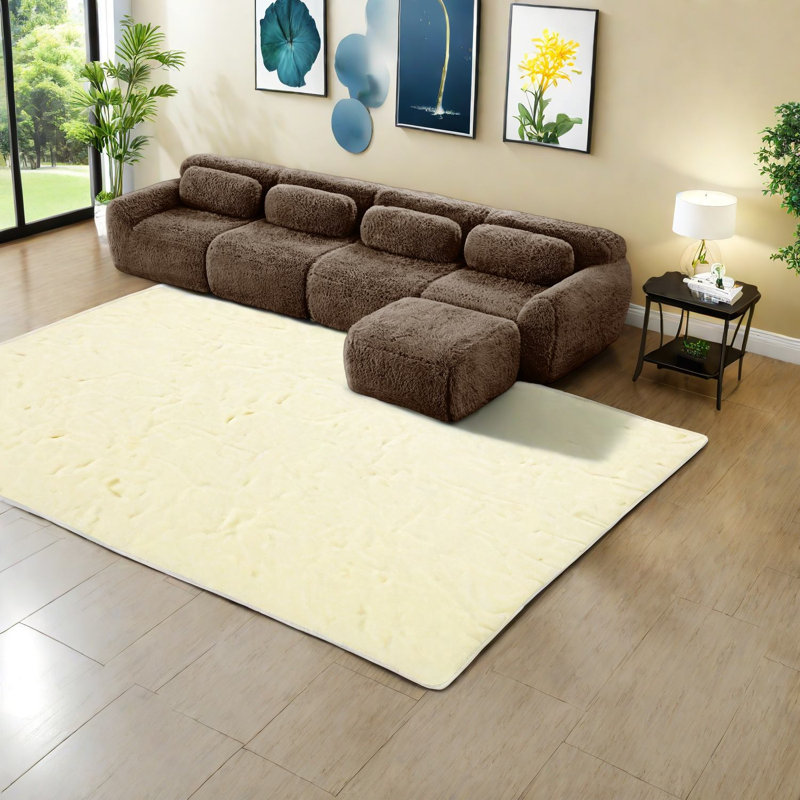 Canapés modulaires confortables avec tissu moelleux pour les salons modernes