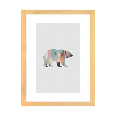 Pastel Bear - impression d'art graphique
