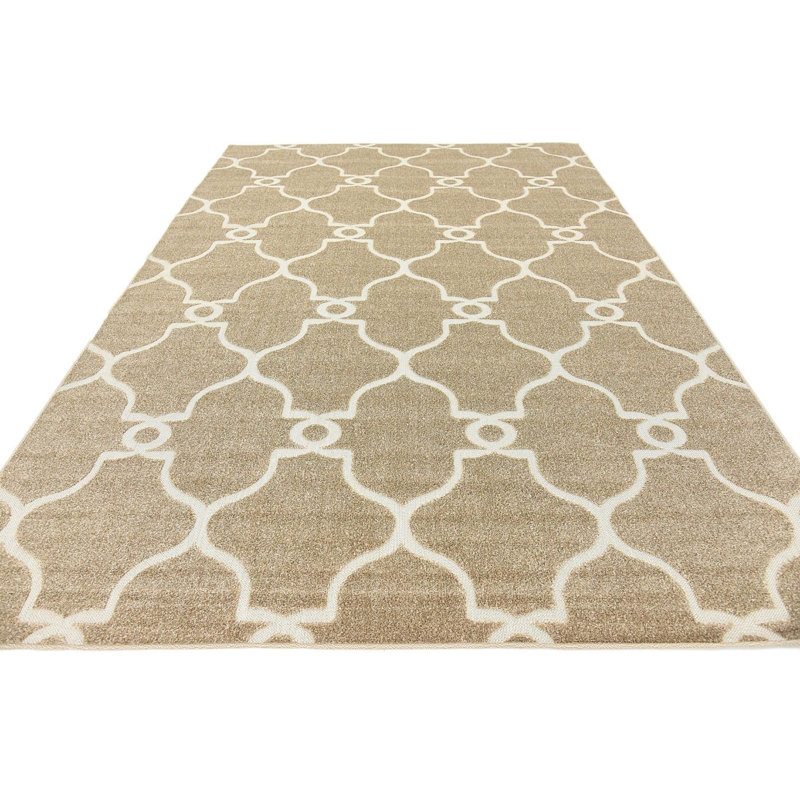 Tapis de véranda d'extérieur couleur blé, Rectangle 7 pi x 10 pi
