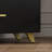 95"-133.9" W Extendable TV Stand for TVs up to 88" with Rotating Side Cabinets & 4 Drawers-1657262851