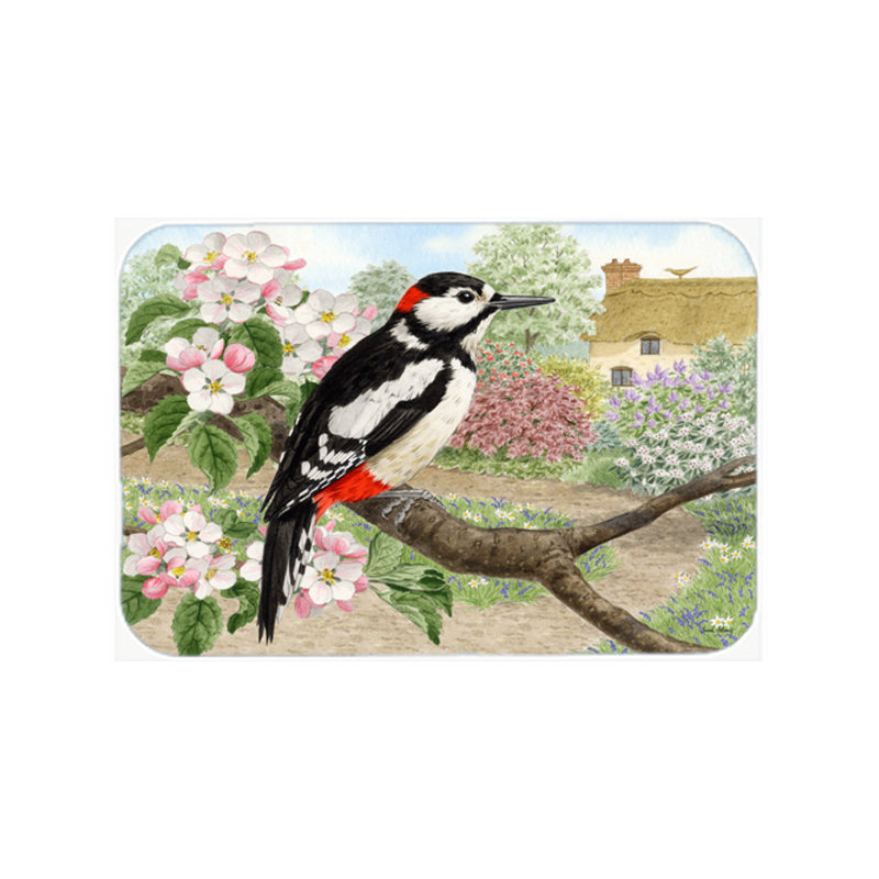 Planche à découper en verre trésors caroline Woodpecker