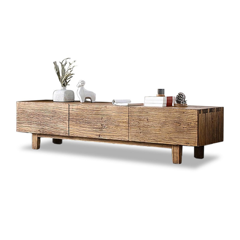 Modern Nut-Brown Solid Wood TV Stands