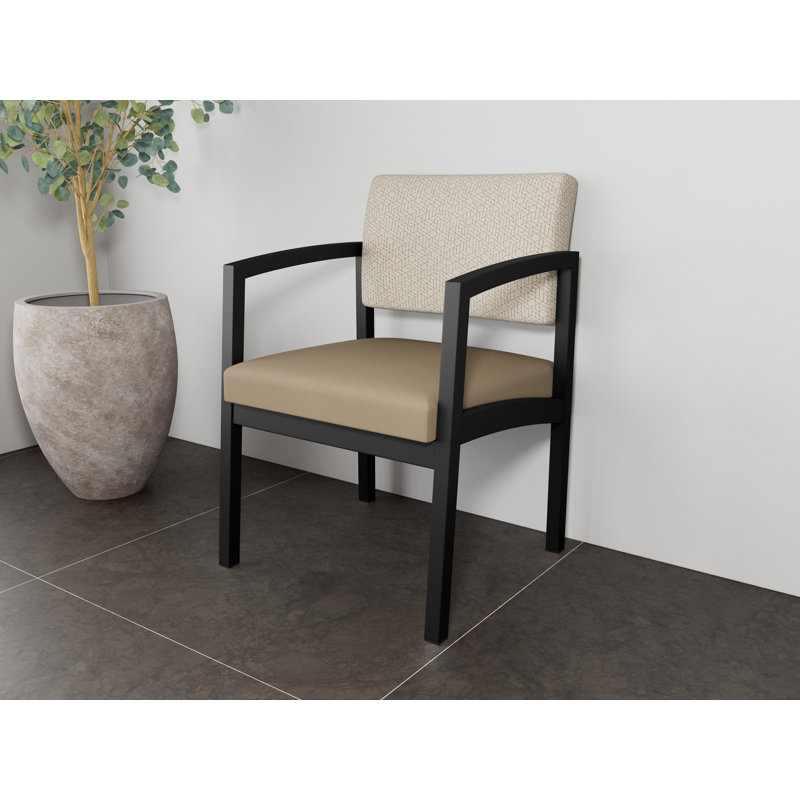 Chaise en acier Lenox, Noir, noir, noir, noir, Noir Patriot Plus - nettoyez le vinyle avec un lin