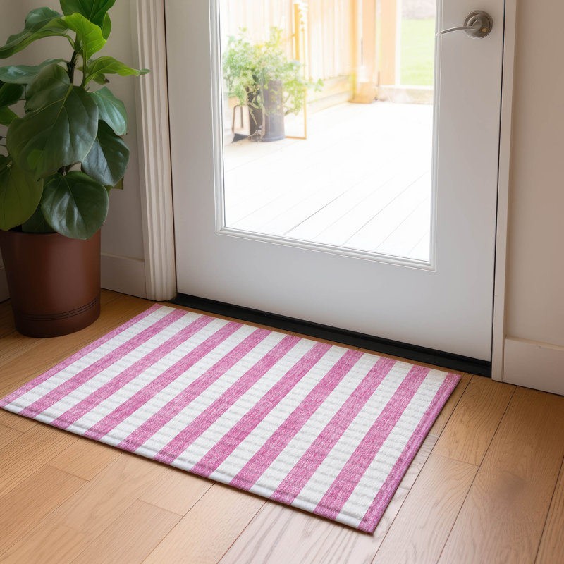 Tapis intérieur / extérieur Kinslee, Rectangle 1 pi 8 po x 2 pi 6 po