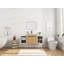 Meuble-lavabo mural avec 2 portes et tablettes de rangement latérales-129705302-129705304