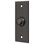 Deltana BBS333U10B Bouton de cloche rectangulaire contemporain en bronze huilé