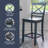 Dumas Acacia Solid Wood Counter Stool with Solid Wood Frame-571300880