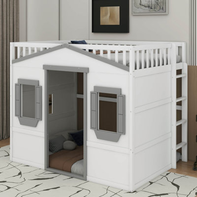 Full House Loft Bed With Ladder