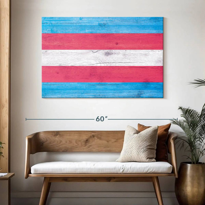 Kiahanna rose bleu blanc, H 32 po x l 48 po
