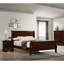 Grand lit en cerisier de style chambre à coucher transitionnelle en bois massif avec pieds-1043340549-1043340552